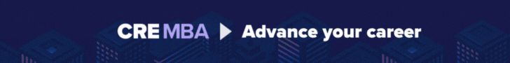 CRE MBA banner with text 'Advance your career