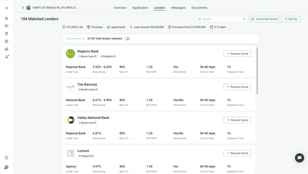 LoanBase lender match