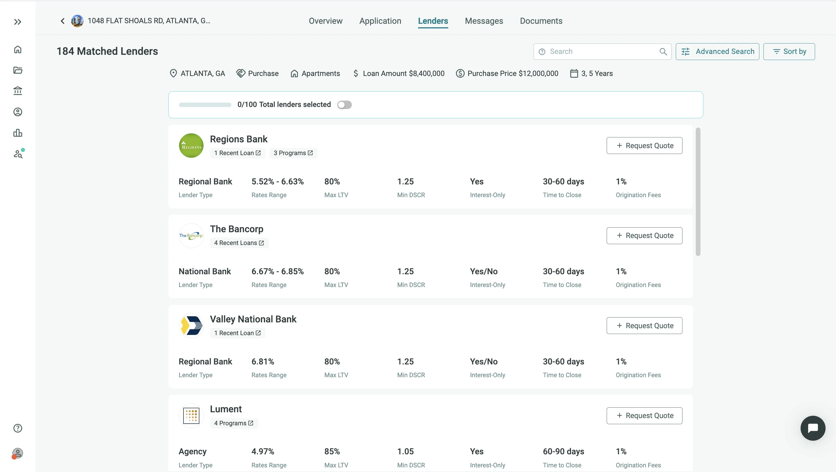 LoanBase lender match