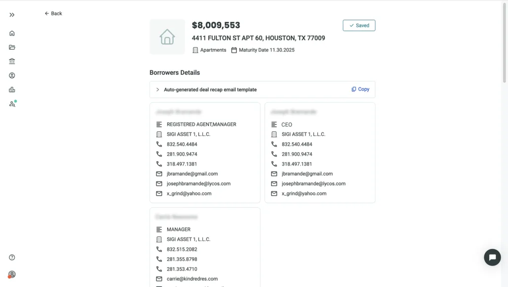 LoanBase verified contacts