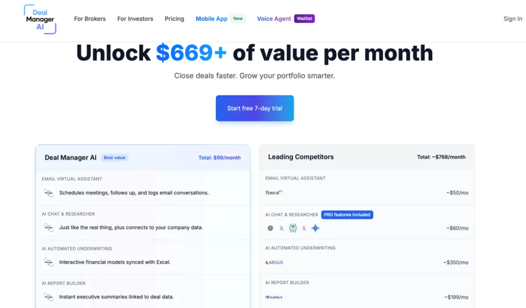 Deal Manager AI Pricing