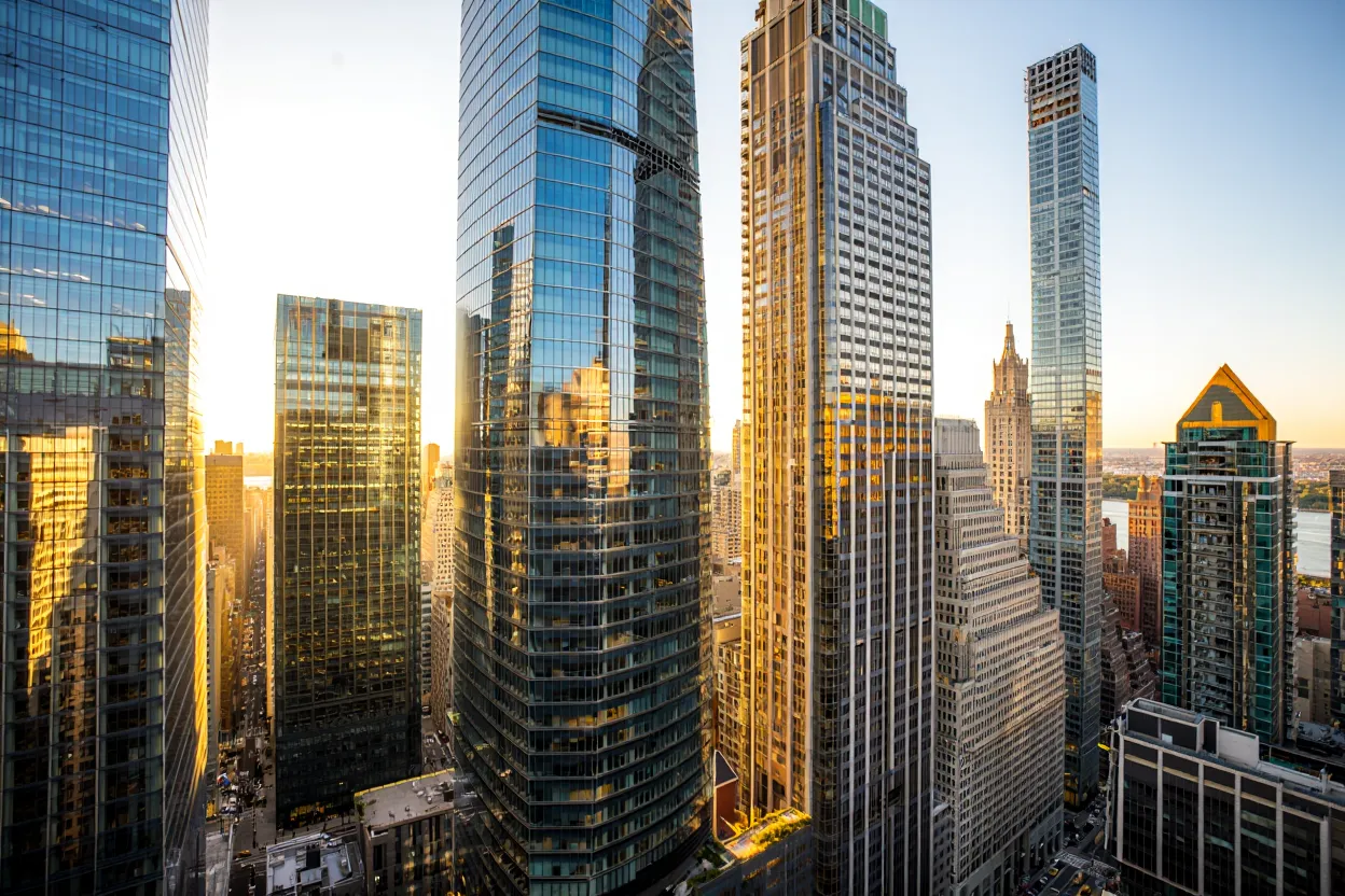 Office leases in Manhattan hit record highs in 2025 as demand surges for premium space driven by tech and financial firms.