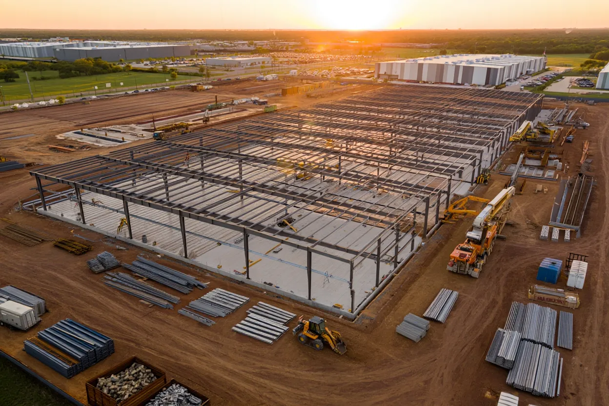 Speculative industrial project IAC Pleasant Run breaks ground in Southern Dallas County, featuring 727K SF across two buildings.