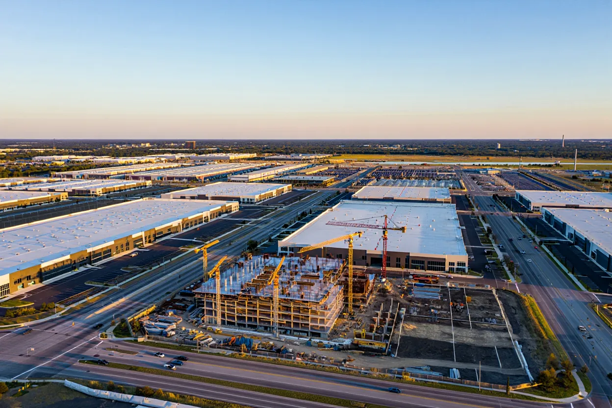 Houston industrial demand surges to record highs as absorption and leasing set new benchmarks, reflecting a strong industrial market.