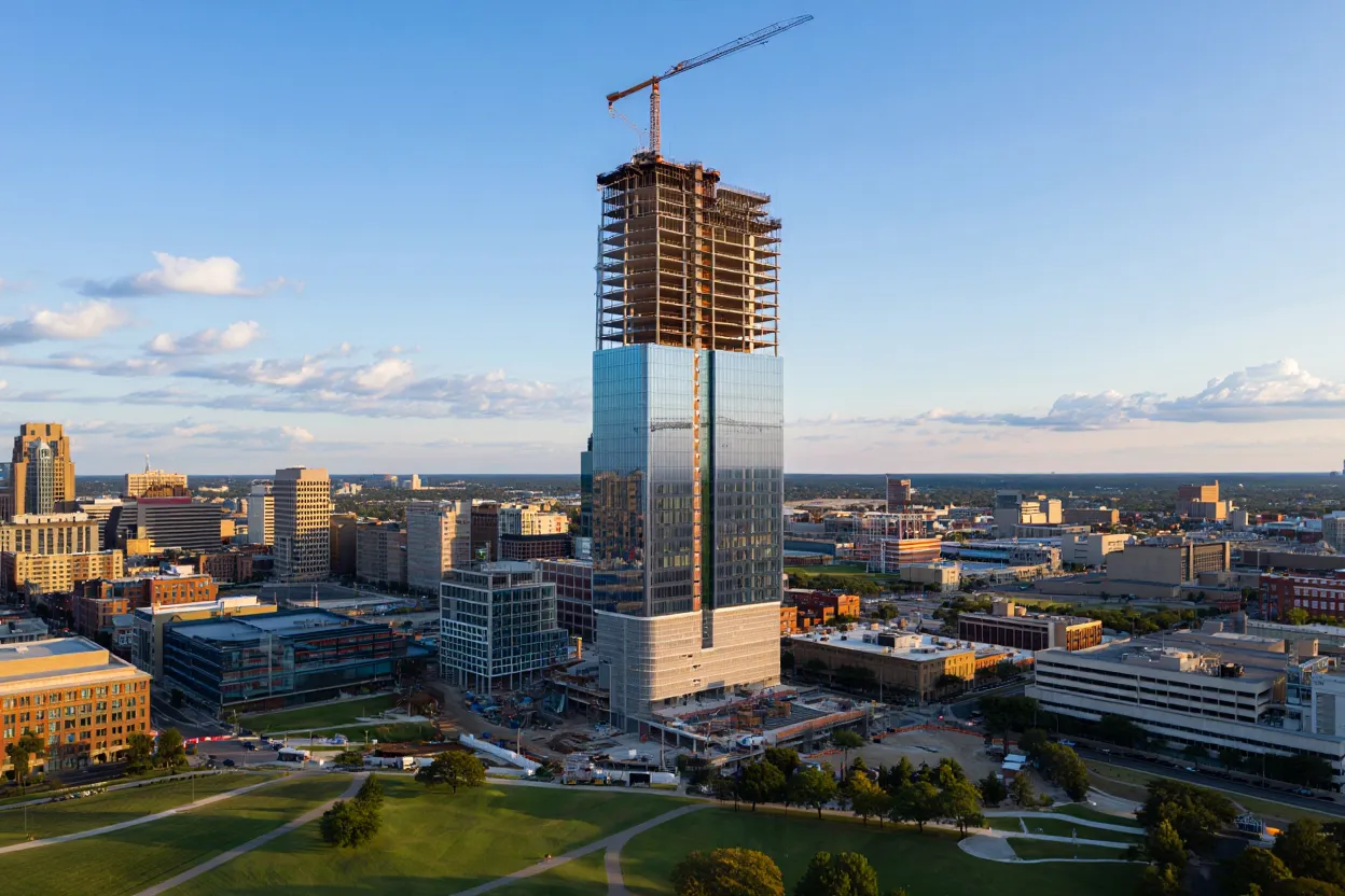 Bank Tower at Parkside will be Uptown Dallas’ tallest by 2027, with strong leasing and the Texas Stock Exchange eyeing it for HQ.