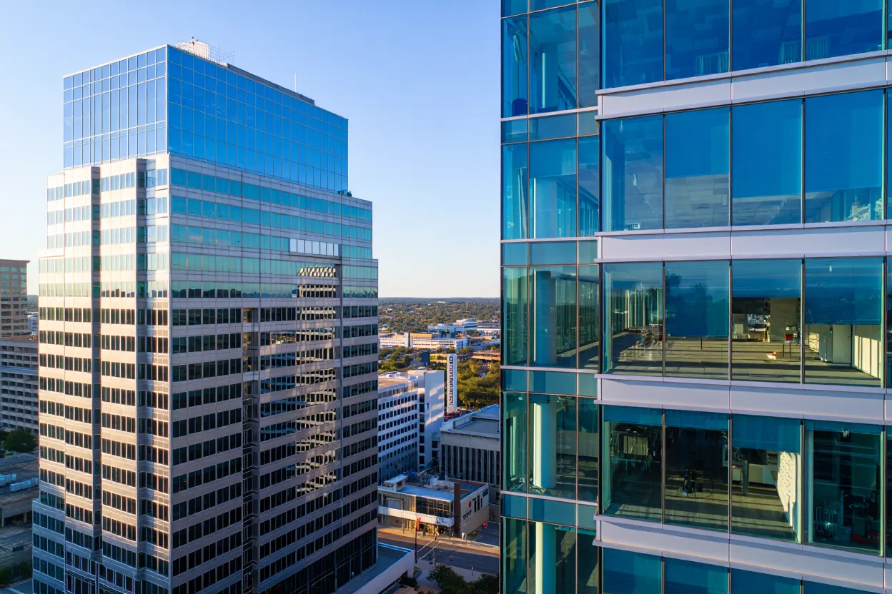 Austin leads US cities in office-using job growth, despite a 22.4% office vacancy rate, signaling near-term opportunity in the market.