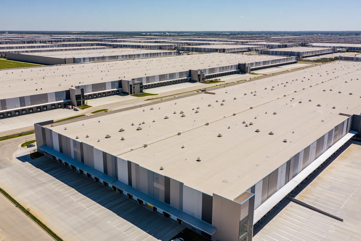 Texas industrial supply outpaces demand as new deliveries surge, but vacancy stays low and rental rates soften, per CBRE's Q1 2026 report.