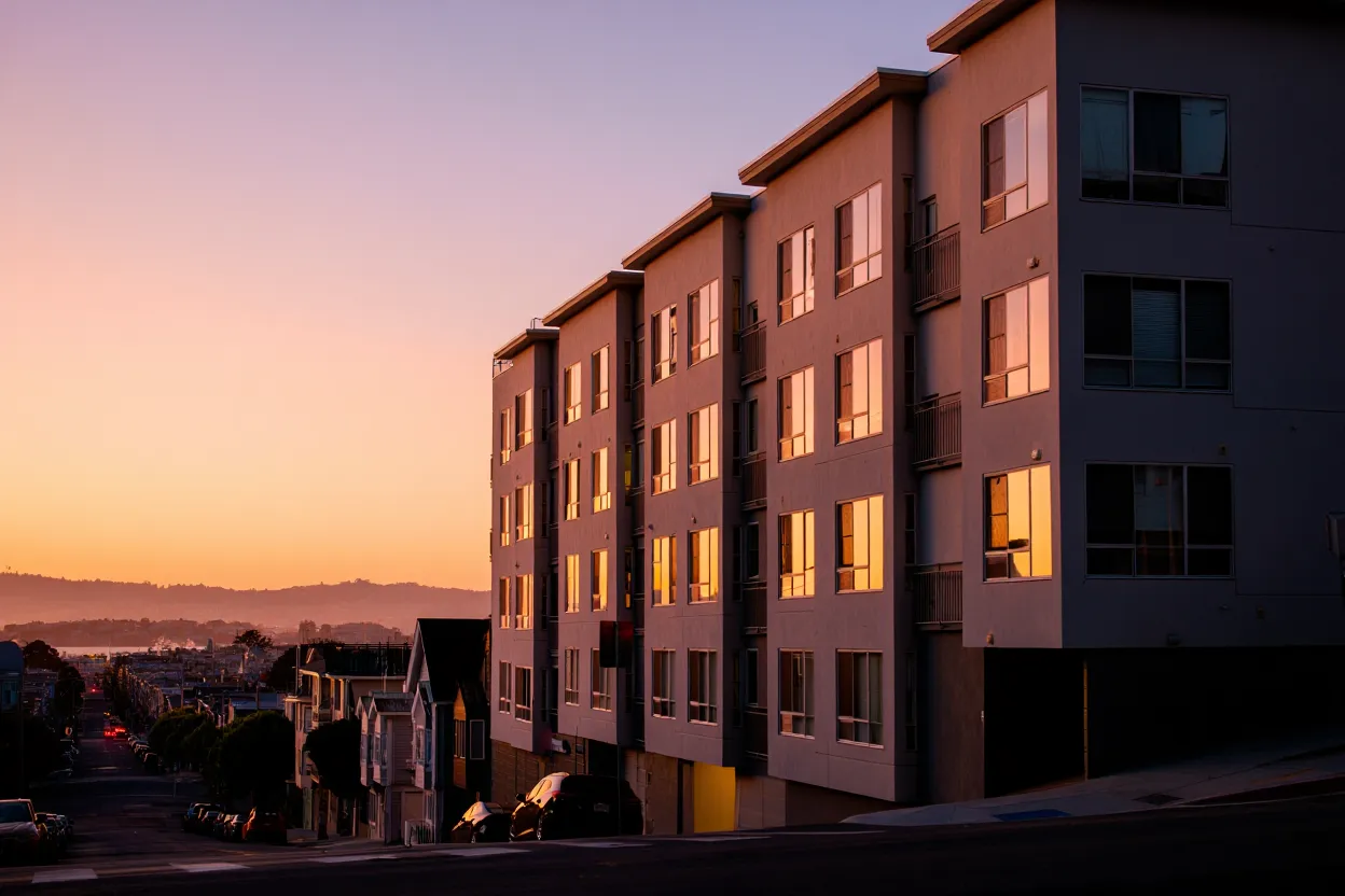US apartment rents rose 0.1% in June as strong gains in San Francisco offset continued weakness across Sun Belt markets.