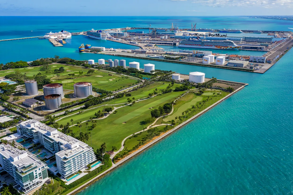 A $180M Fisher Island land deal could disrupt PortMiami's fuel supply, threatening cruise operations and deepening Miami's wealth divide.