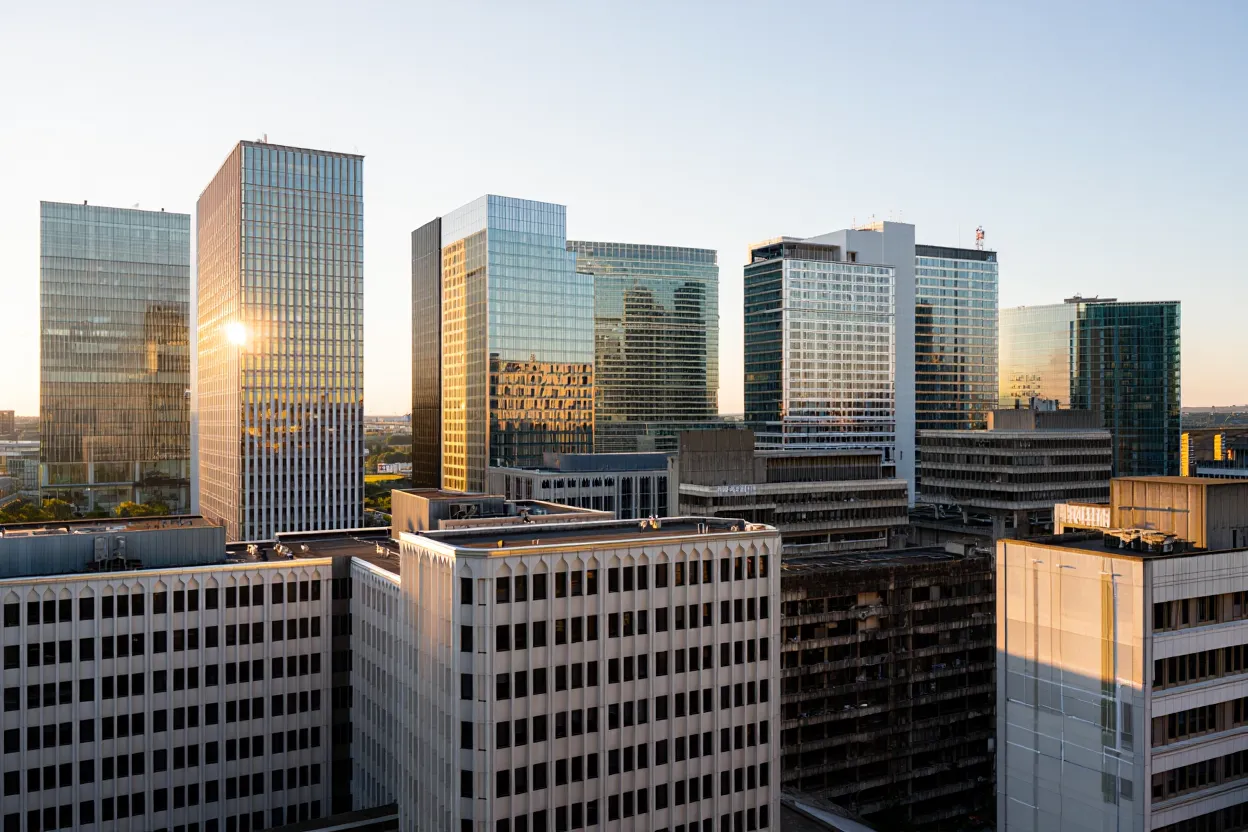 AI firms are boosting office leasing, but rising tech layoffs and persistent vacancies threaten a broader office recovery.