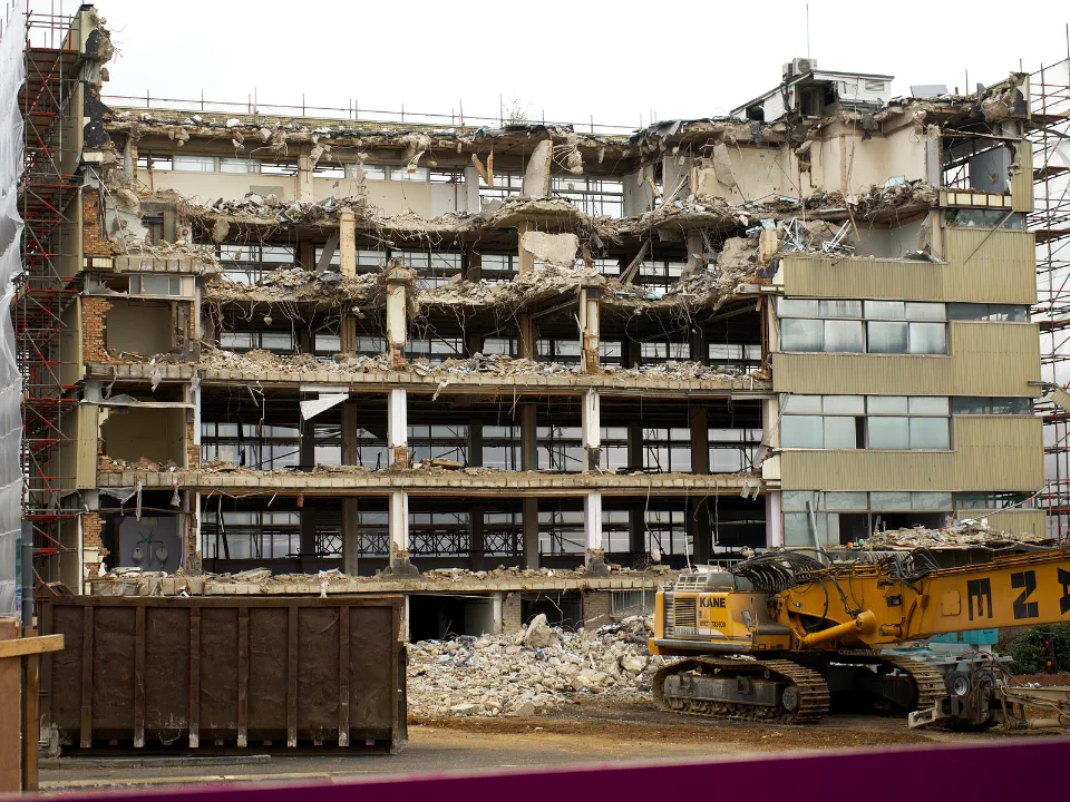 Houston office demolition is rising as owners scrap obsolete buildings and wait for land values to recover amid weak demand.