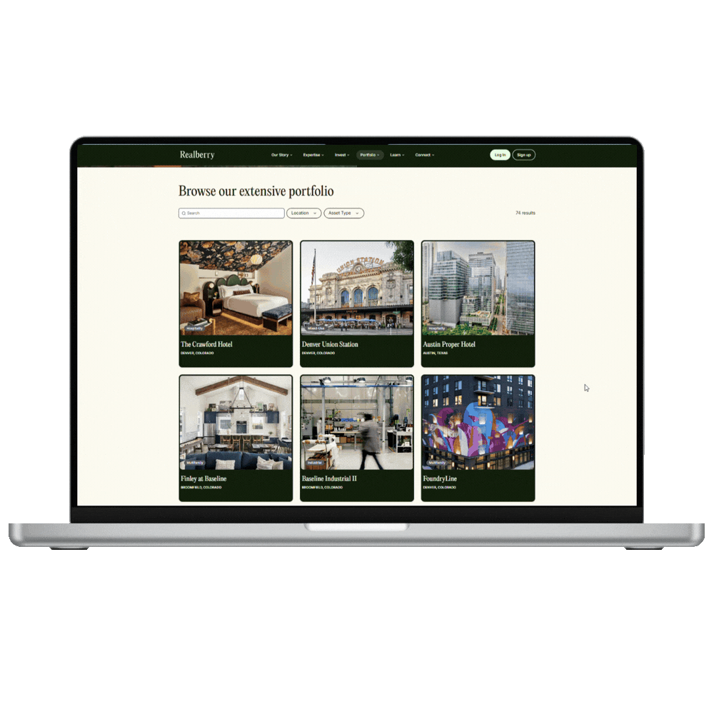 Realberry portfolio of institutional quality commercial real estate