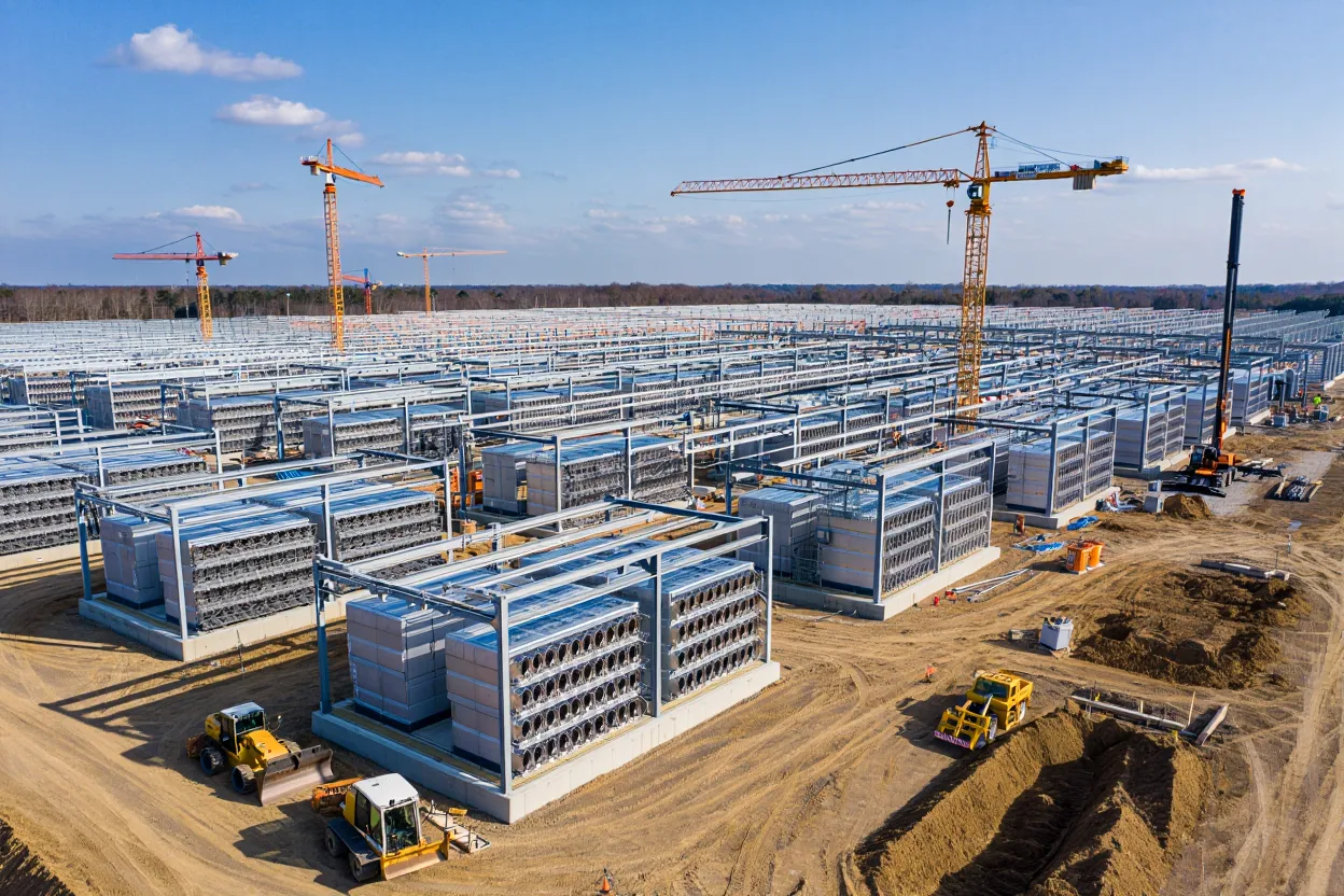 US data center construction hit a record $81.5B by June 2026, surpassing 2025 as AI drives larger, costlier projects.