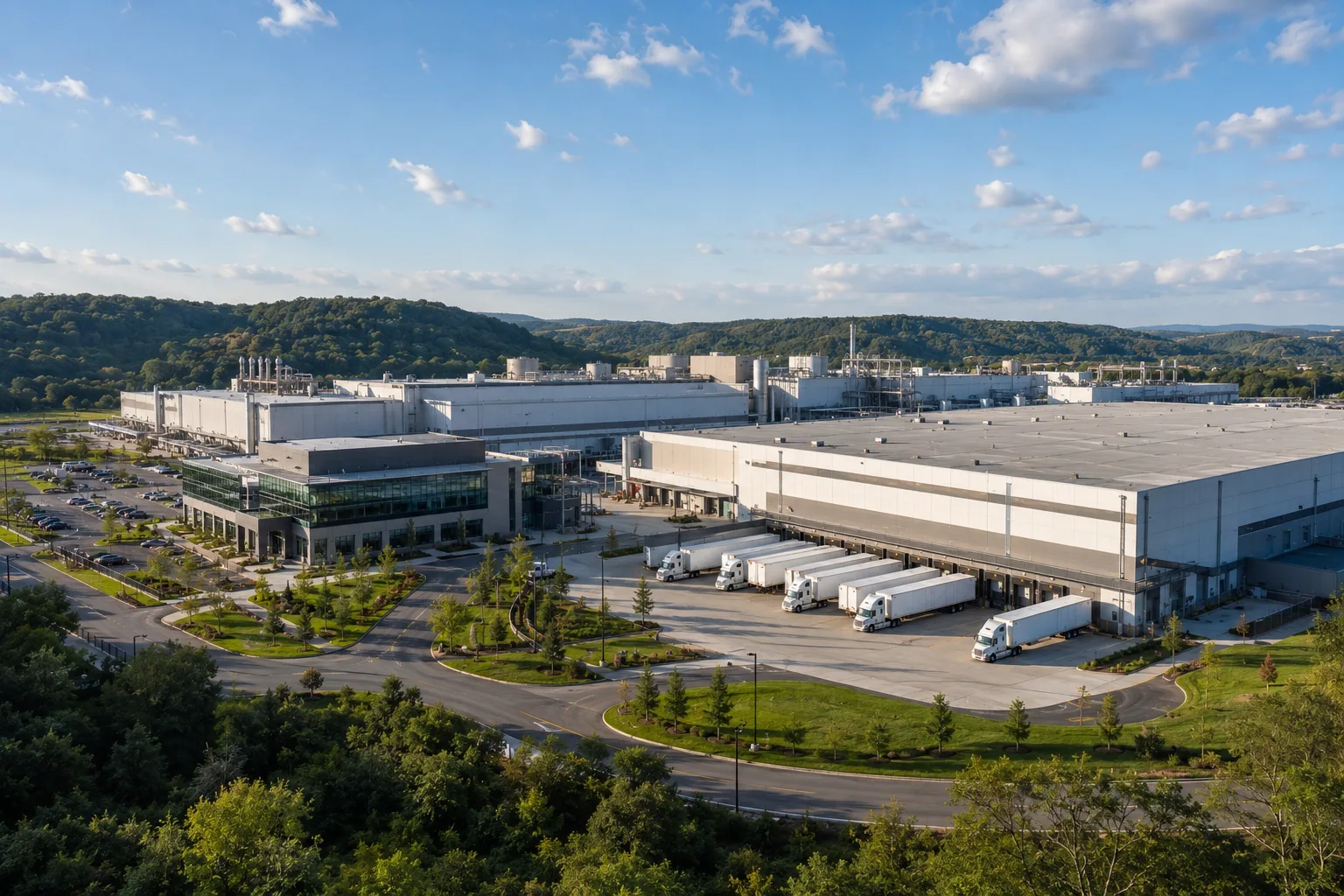 Chobani plans $1.2B for a 1.5M SF Lehigh Valley industrial campus in Pennsylvania with 10 production lines and 900 planned jobs.