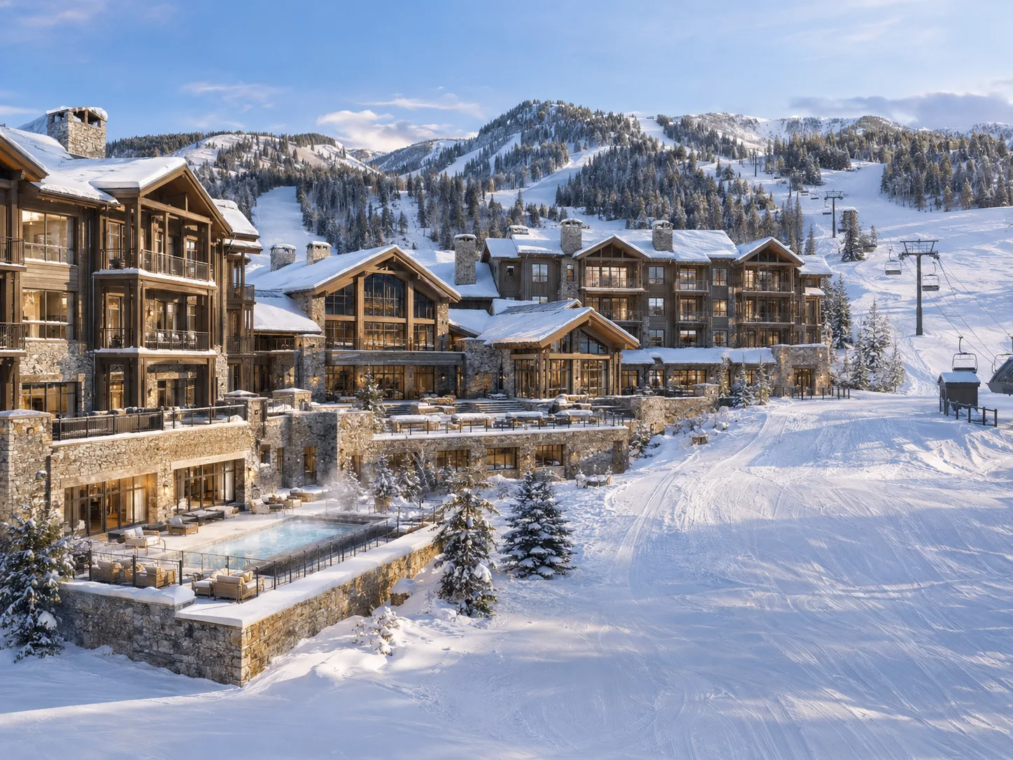 A $482.5M construction loan will finance The Stockman, a Steamboat Springs ski resort with 95 residences and an Auberge hotel.