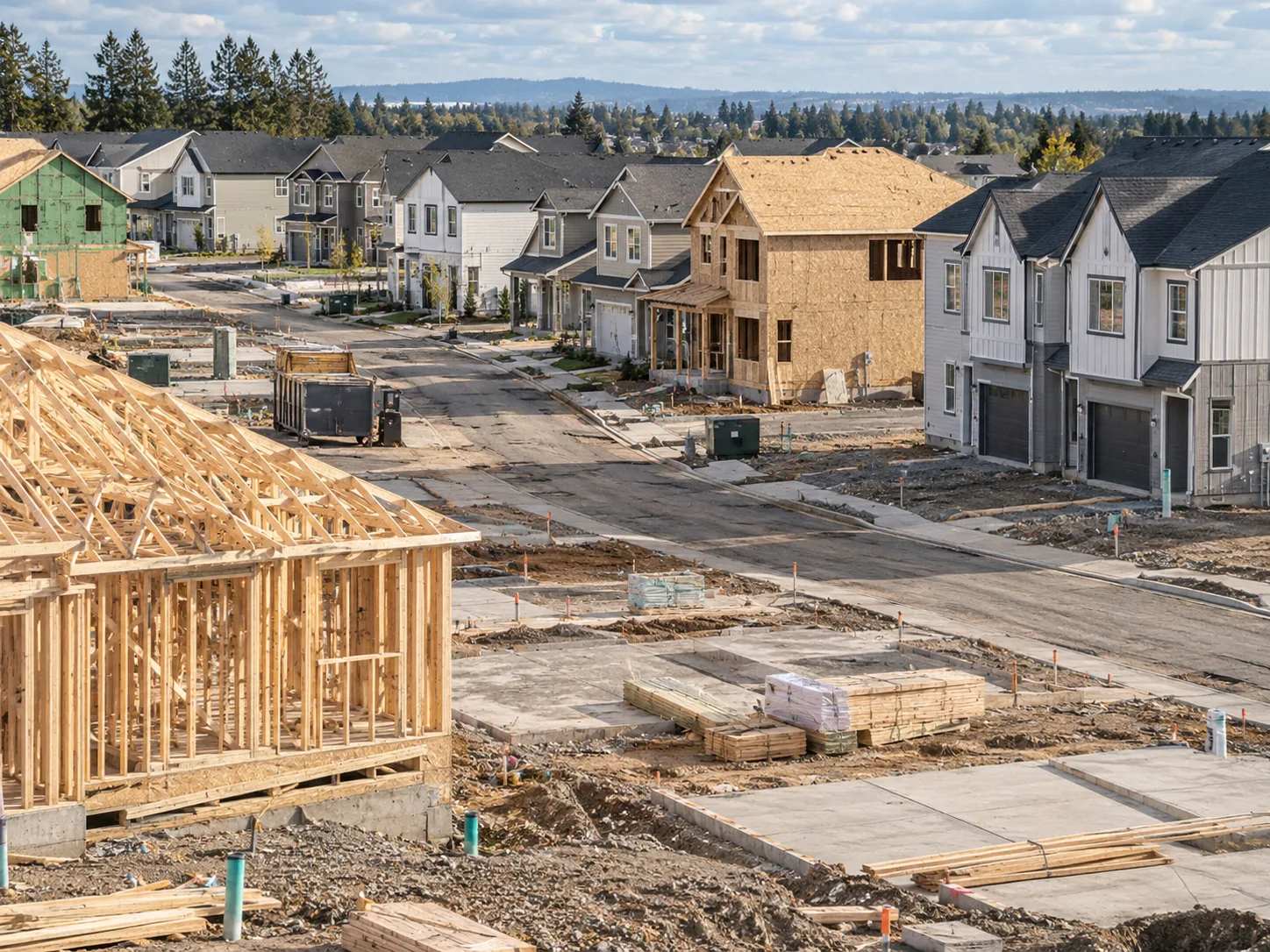 Housing permits are running 19.2% below trend as weaker approvals and falling single-family completions keep the US supply gap open.