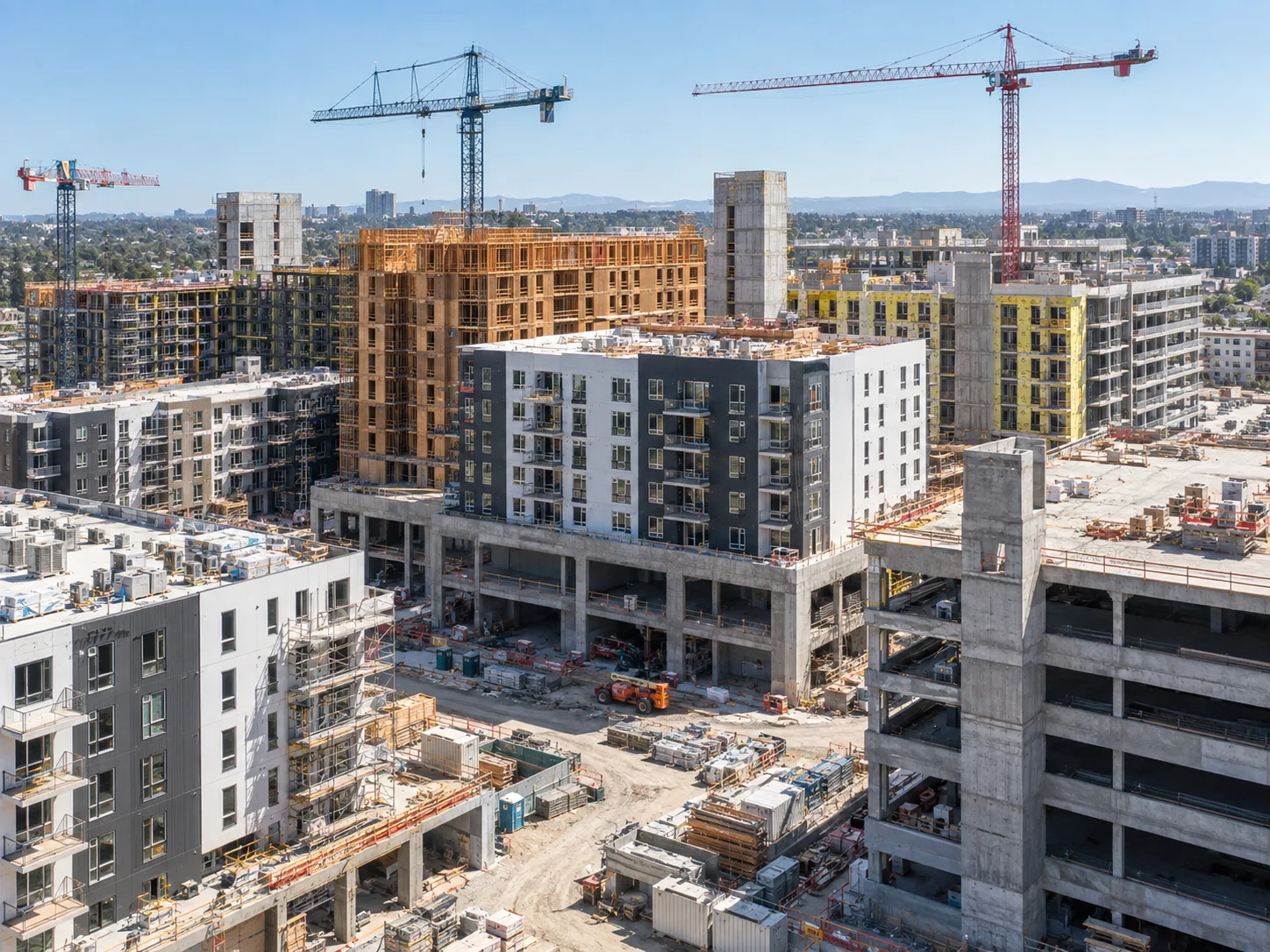 Multifamily permits rose 7.9% through July, even as project counts fell, pointing to more apartment units in fewer developments.