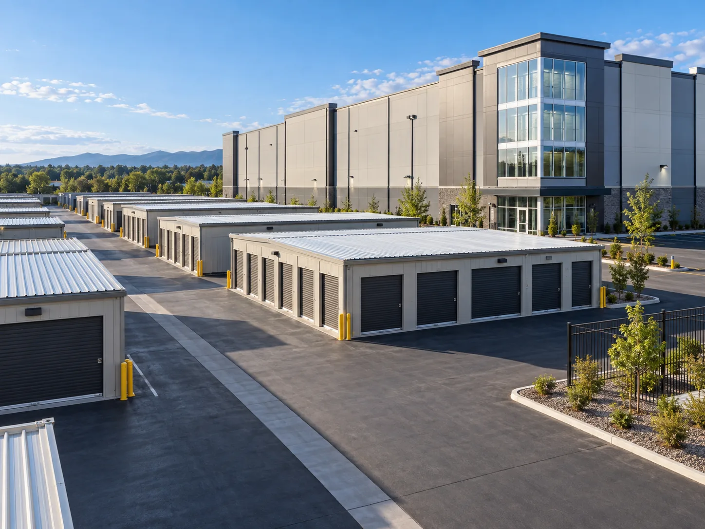 Securitized self-storage debt is concentrated among a few sponsors, with low debt yields increasing refinancing exposure through 2028.
