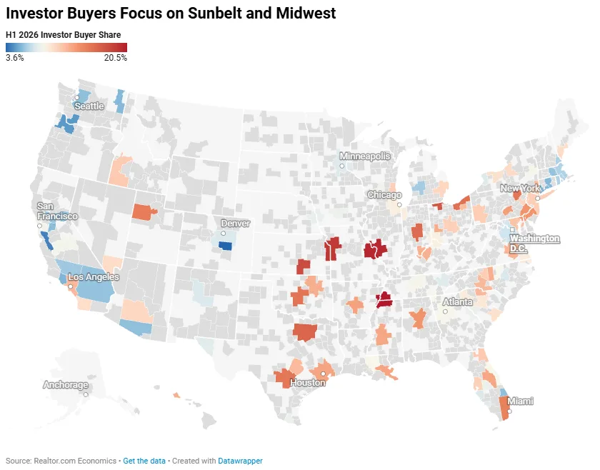 Investor Buyers Focus on Sunbelt and Midwest
